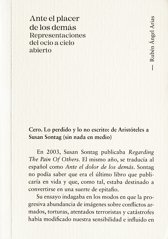 Ante el placer de los demás - Rubén Ángel Arias