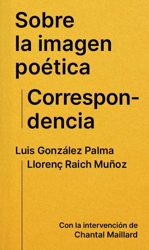 Sobre la imagen poética. Correspondencia - Luis González Palma