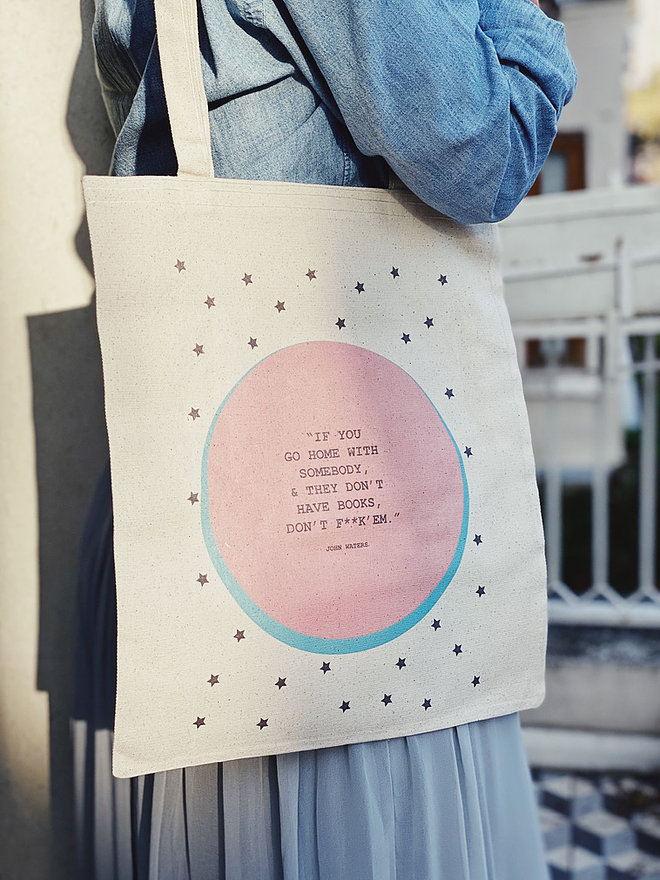 “If You Go Home With Somebody, & They Don’t Have Books, Don’t F**k ‘Em” Tote Bag by FiLBooks - FiLBooks
