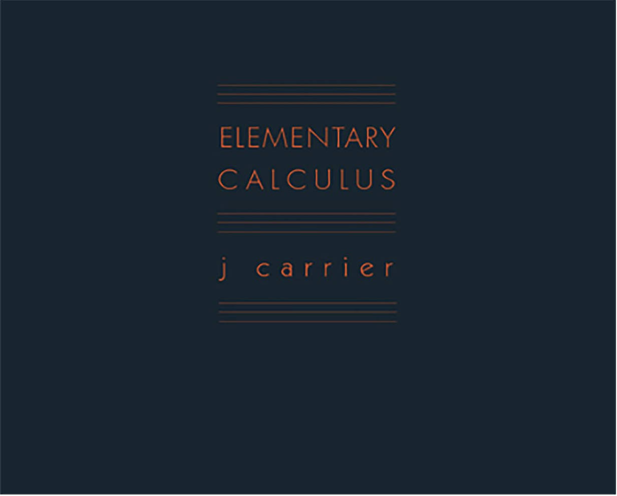 Elementary Calculus